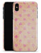 Coral and Pink Scratched Polka Dots - iPhone X Clipit Case