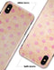 Coral and Pink Scratched Polka Dots - iPhone X Clipit Case