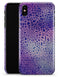 Cracked Purple Texture - iPhone X Clipit Case