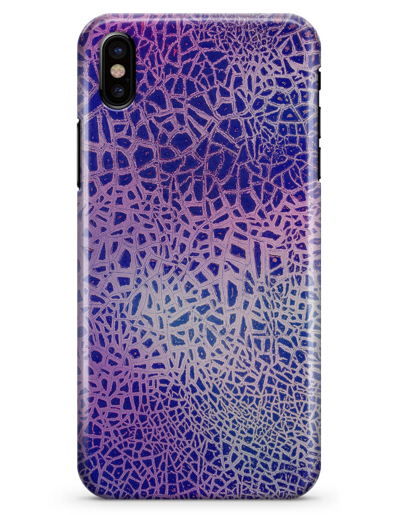 Cracked Purple Texture - iPhone X Clipit Case