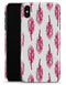 Crimson Feather Pattern - iPhone X Clipit Case