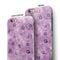 Cute Watercolor Flowers over Purple iPhone 6/6s or 6/6s Plus 2-Piece Hybrid INK-Fuzed Case