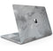 Dark Silver Marble Swirl V9 - Skin Decal Wrap Kit Compatible with the Apple MacBook Pro, Pro with Touch Bar or Air (11", 12", 13", 15" & 16" - All Versions Available)