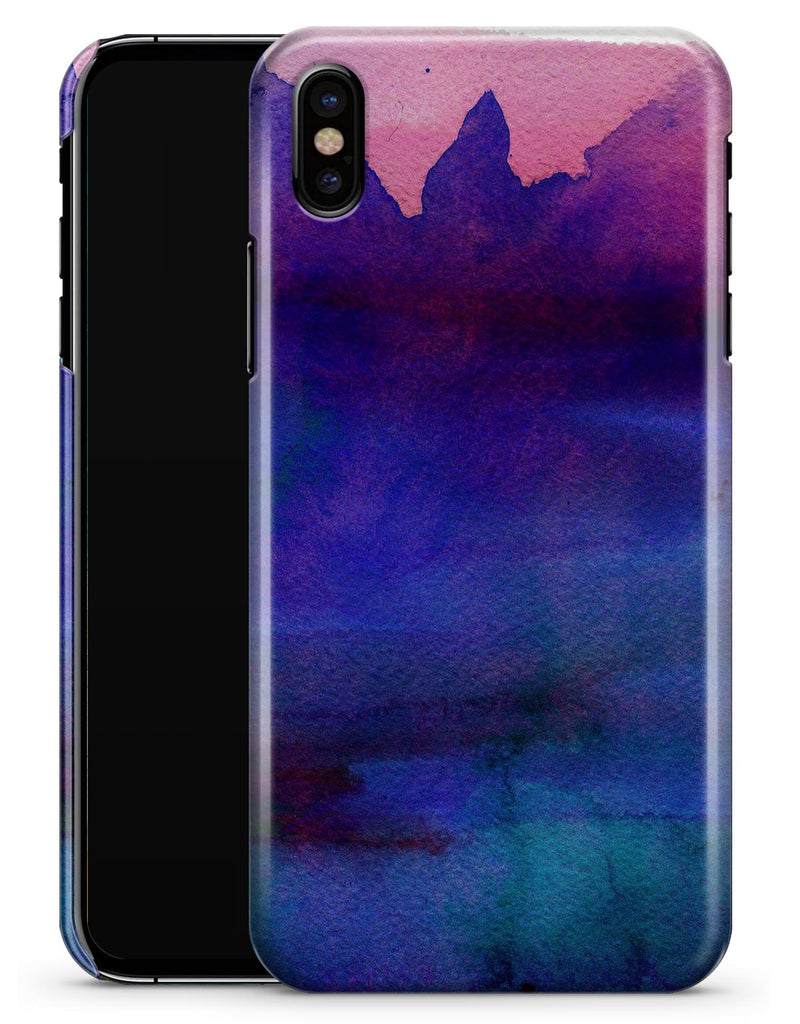 Dark Absorbed Watercolor Texture - iPhone X Clipit Case