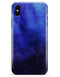 Dark Blue Absorbed Watercolor Texture - iPhone X Clipit Case