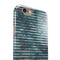 Dark Blue Watercolor Stripes iPhone 6/6s or 6/6s Plus 2-Piece Hybrid INK-Fuzed Case