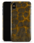 Dark Gray and Golden Honeycomb - iPhone X Clipit Case