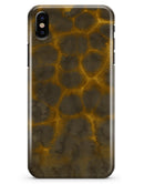 Dark Gray and Golden Honeycomb - iPhone X Clipit Case