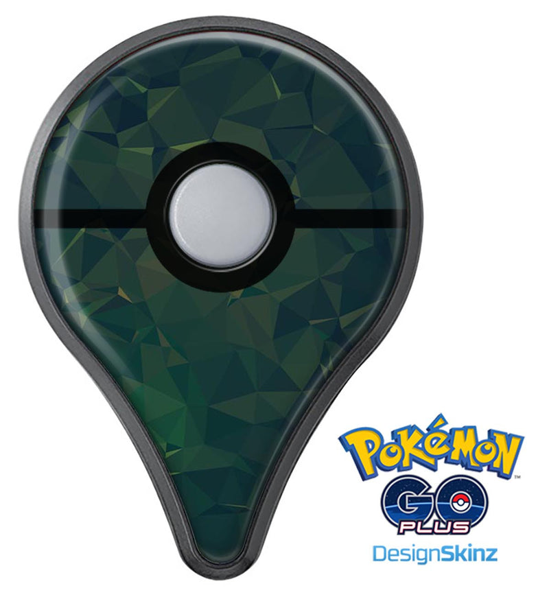 Dark Green Geometric V12 Pokémon GO Plus Vinyl Protective Decal Skin Kit