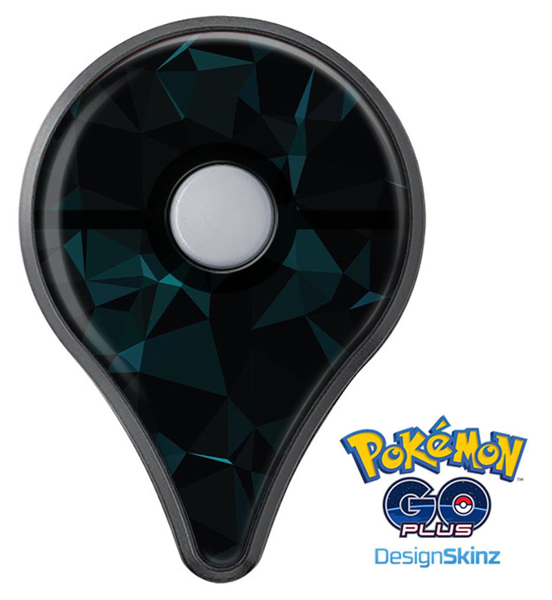Dark Green and Black Geometric Triangles Pokémon GO Plus Vinyl Protective Decal Skin Kit