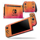 Dark Orange Absorbed Watercolor Texture - Skin Wrap Decal for Nintendo Switch Lite Console & Dock - 3DS XL - 2DS - Pro - DSi - Wii - Joy-Con Gaming Controller