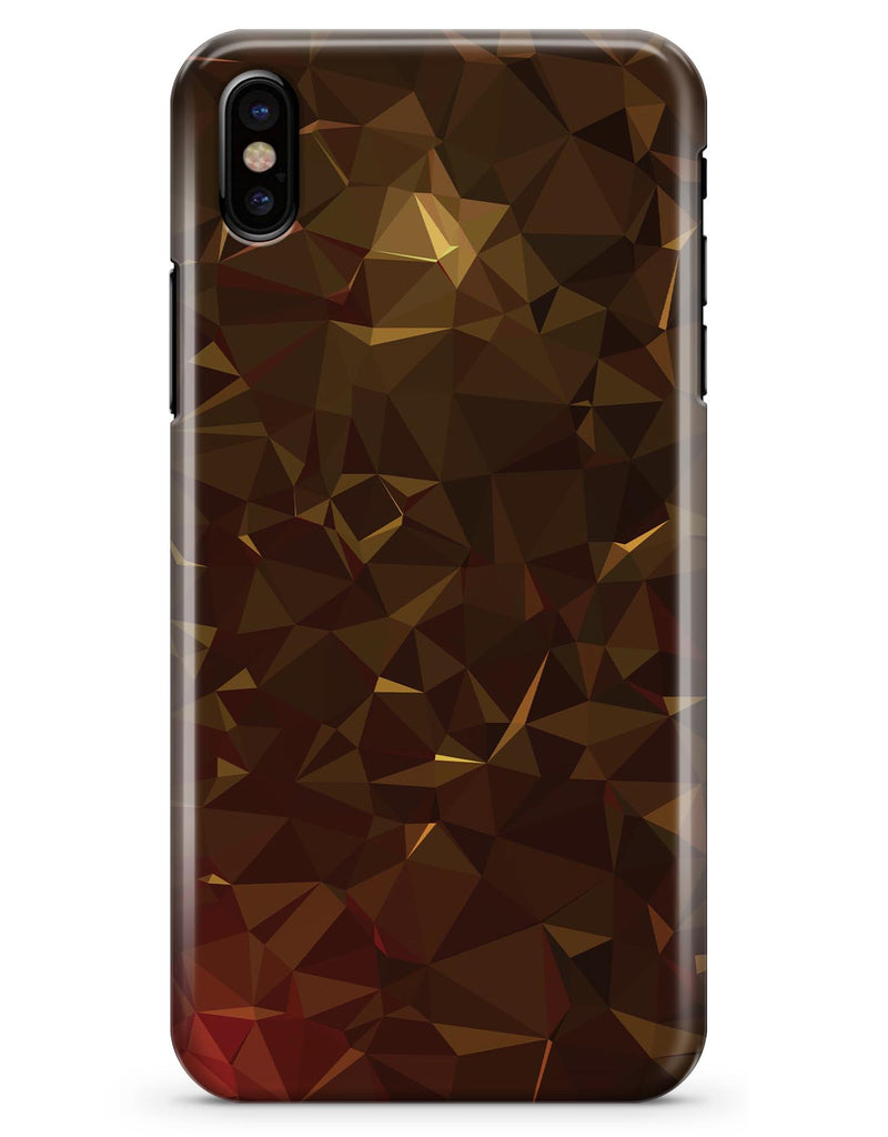 Dark Orange Geometric V13 - iPhone X Clipit Case