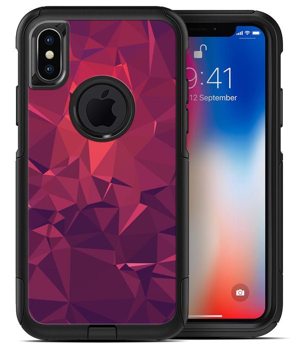 Dark Pink Geometric V19 - iPhone X OtterBox Case & Skin Kits