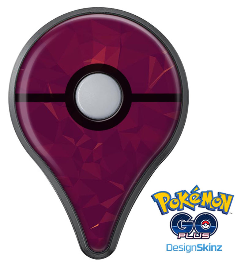 Dark Pink Geometric V3 Pokémon GO Plus Vinyl Protective Decal Skin Kit