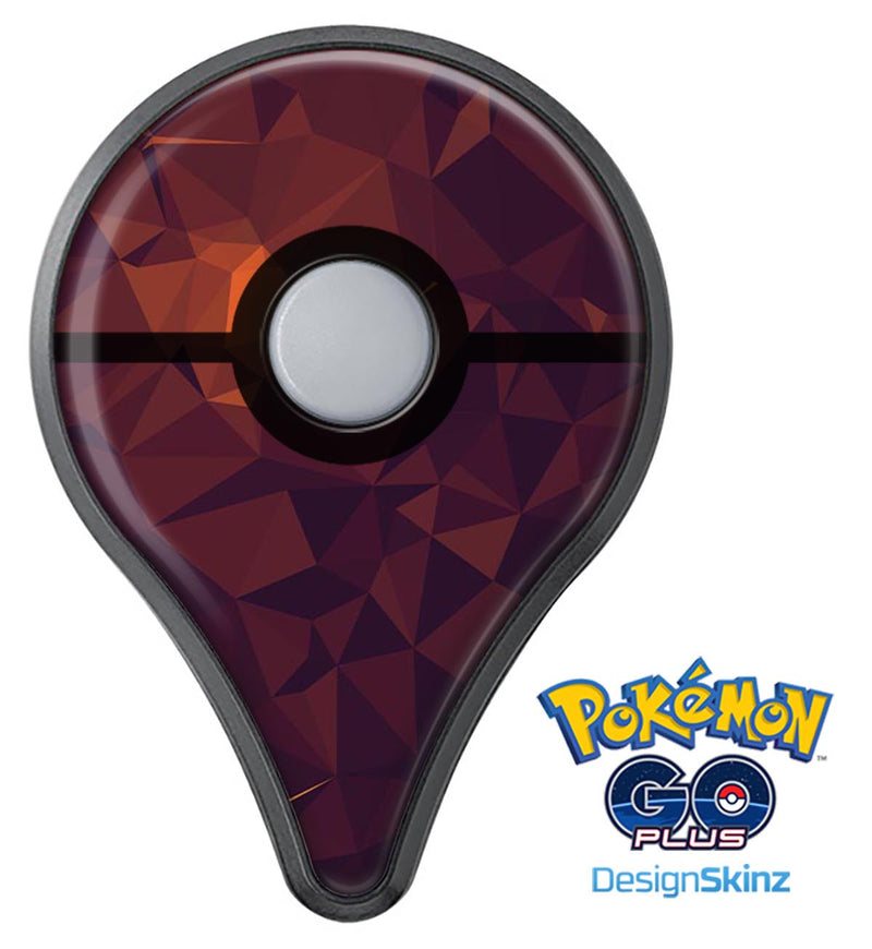 Dark Red Geometric V15 Pokémon GO Plus Vinyl Protective Decal Skin Kit