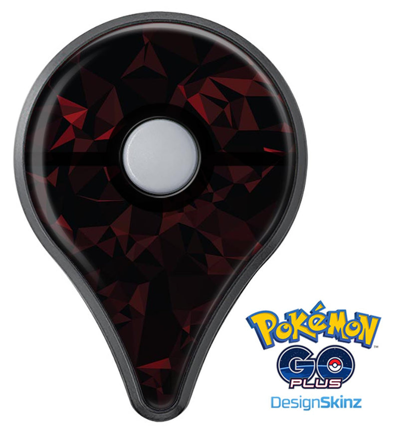 Dark Red Geometric V2 Pokémon GO Plus Vinyl Protective Decal Skin Kit