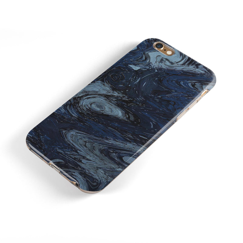 Dark Slate Marble Surface V32 iPhone 6/6s or 6/6s Plus 2-Piece Hybrid INK-Fuzed Case