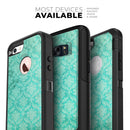 Deep Teal Luxury Pattern - Skin Kit for the iPhone OtterBox Cases