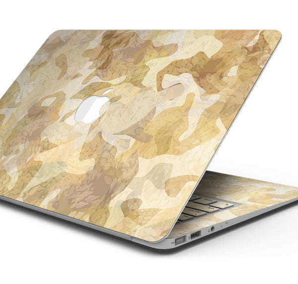 Desert Camouflage V1 - Skin Decal Wrap Kit Compatible with the Apple MacBook Pro, Pro with Touch Bar or Air (11", 12", 13", 15" & 16" - All Versions Available)