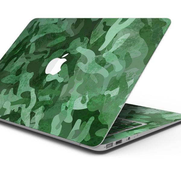 Desert Green Camouflage V2 - Skin Decal Wrap Kit Compatible with the Apple MacBook Pro, Pro with Touch Bar or Air (11", 12", 13", 15" & 16" - All Versions Available)