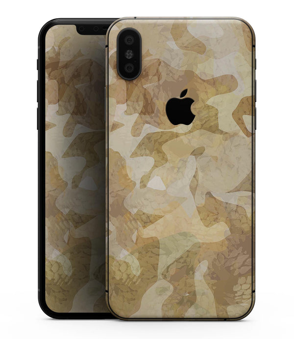 Desert Camouflage V1 - iPhone XS MAX, XS/X, 8/8+, 7/7+, 5/5S/SE Skin-Kit (All iPhones Avaiable)