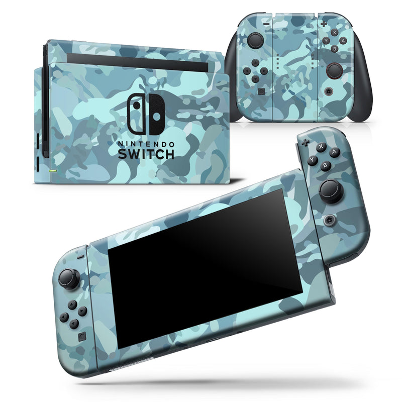 Desert Sea Camouflage V2 - Skin Wrap Decal for Nintendo Switch Lite Console & Dock - 3DS XL - 2DS - Pro - DSi - Wii - Joy-Con Gaming Controller