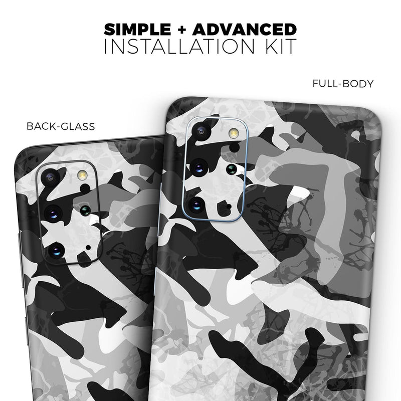 Desert Snow Camouflage V2 - Full Body Skin Decal Wrap Kit for Samsung Galaxy Phones
