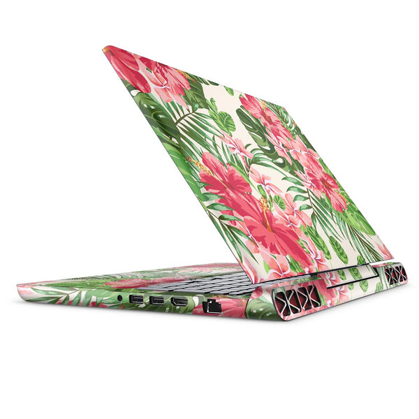 Dreamy Subtle Floral V1 - Full Body Skin Decal Wrap Kit for the Dell Inspiron 15 7000 Gaming Laptop (2017 Model)
