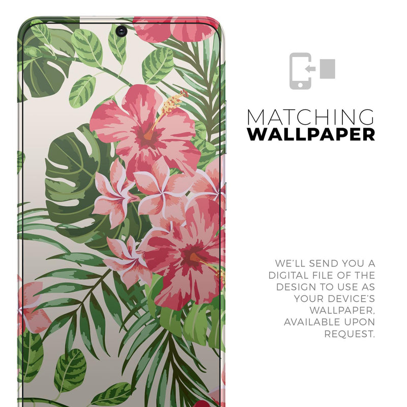 Dreamy Subtle Floral V1 - Full Body Skin Decal Wrap Kit for Samsung Galaxy Phones