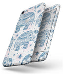 Ethnic Navy Seamless Aztec Elephant - Skin-kit for the iPhone 8 or 8 Plus