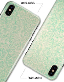 Faded Blue-Green Rococo Pattern - iPhone X Clipit Case