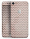 Faded Cocoa and Light Pink Chevron Pattern - Skin-kit for the iPhone 8 or 8 Plus