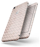 Faded Cocoa and Light Pink Chevron Pattern - Skin-kit for the iPhone 8 or 8 Plus