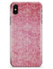 Faded Deep Pink Damask Pattern - iPhone X Clipit Case