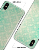 Faded Teal Overlapping Circles - iPhone X Clipit Case