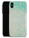 Faded Teal Pattern Of Decadence  - iPhone X Clipit Case