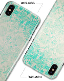 Faded Teal Pattern Of Decadence  - iPhone X Clipit Case
