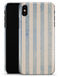 Faded White and Blue Vertical Stripes - iPhone X Clipit Case