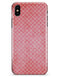 Fading Red and White Snowflake Pattern - iPhone X Clipit Case