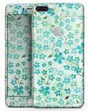 Flowers with Stems over Light Green Watercolor - Skin-kit for the iPhone 8 or 8 Plus