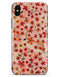 Flowers with Stems over Orange Watercolor - iPhone X Clipit Case