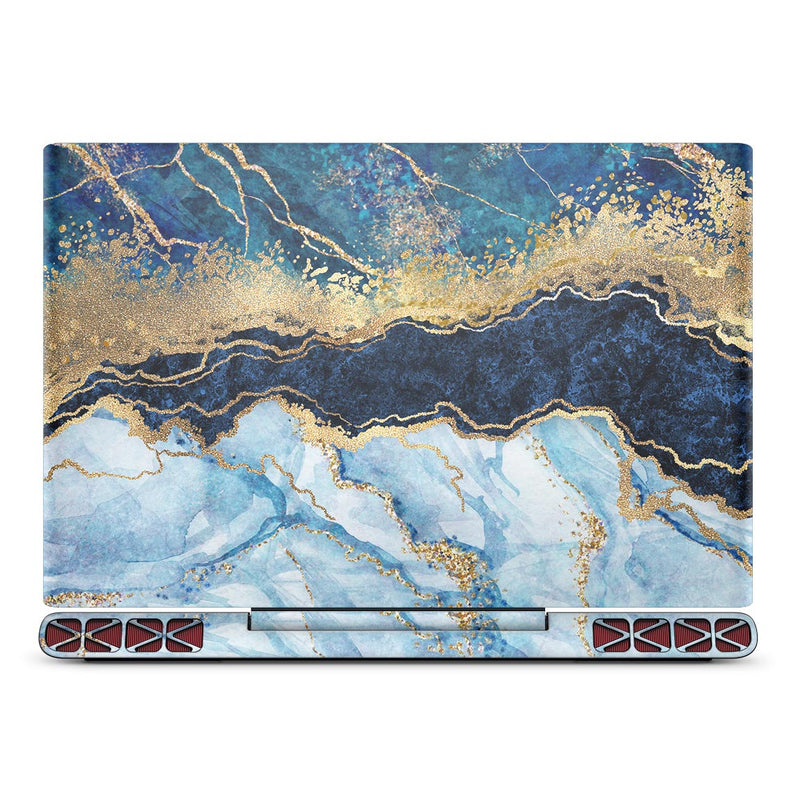 Foiled Marble Agate - Full Body Skin Decal Wrap Kit for the Dell Inspiron 15 7000 Gaming Laptop (2017 Model)