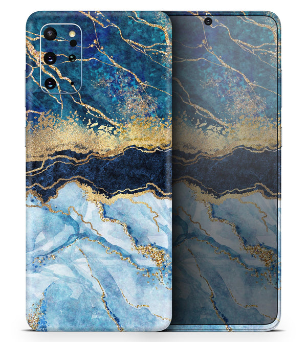 Foiled Marble Agate - Full Body Skin Decal Wrap Kit for Samsung Galaxy Phones