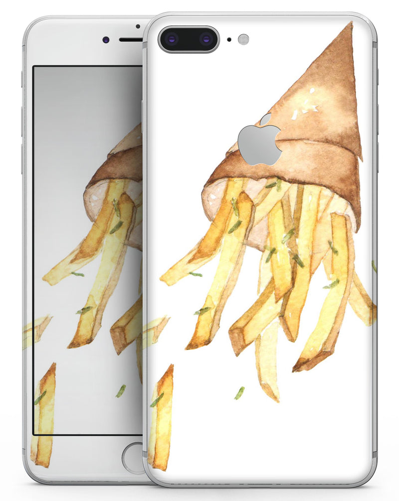 Free Falling French Fries - Skin-kit for the iPhone 8 or 8 Plus