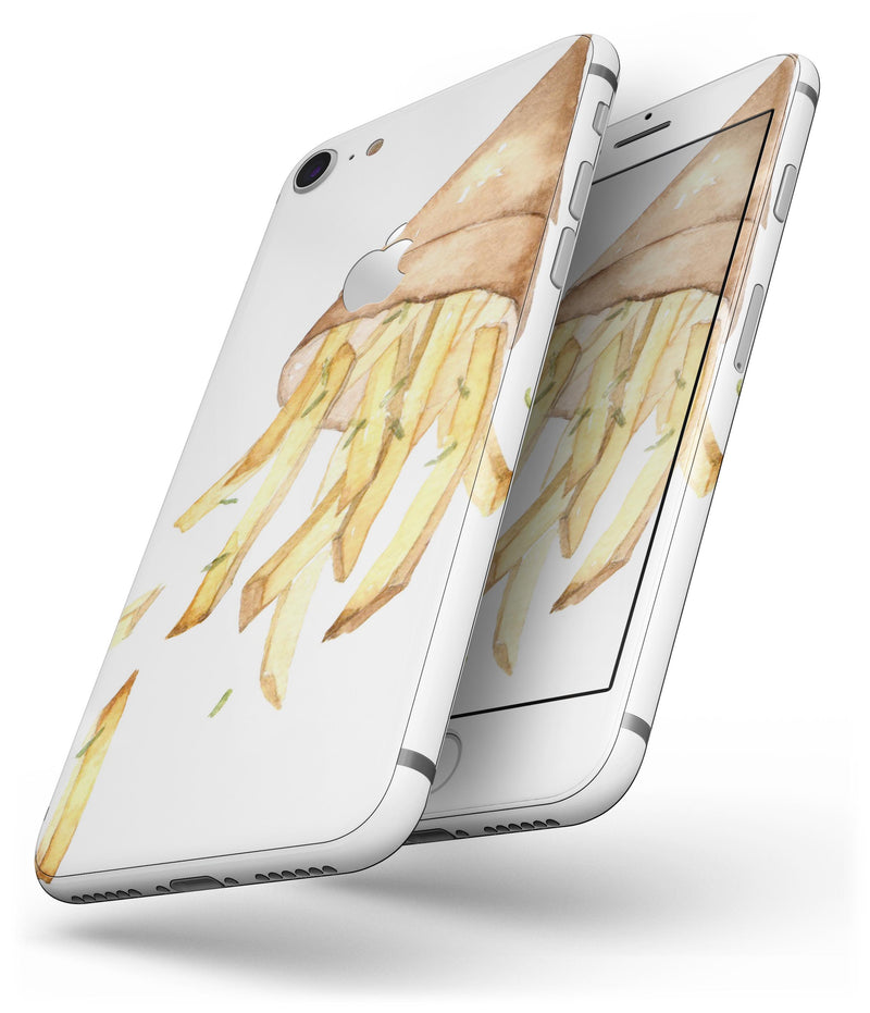 Free Falling French Fries - Skin-kit for the iPhone 8 or 8 Plus