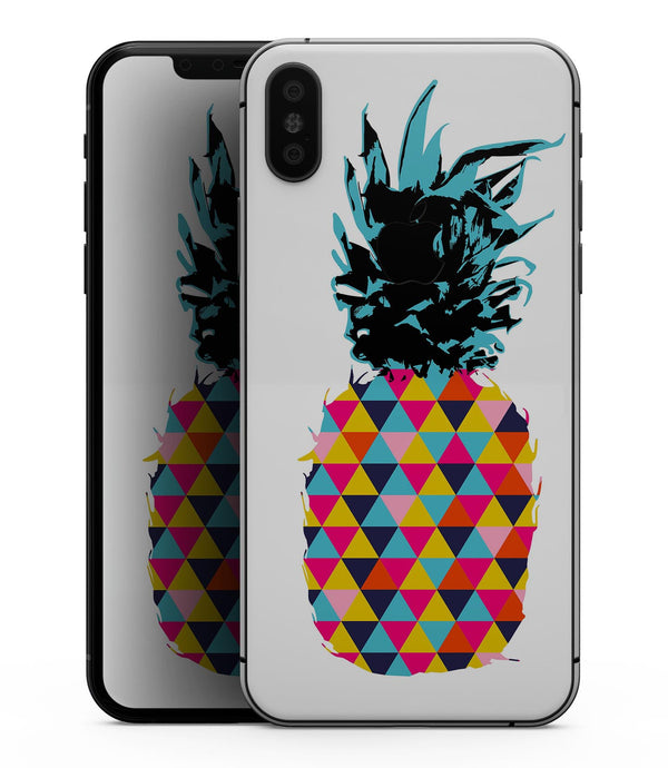 Geo Retro Summer Pineapple v1 - iPhone XS MAX, XS/X, 8/8+, 7/7+, 5/5S/SE Skin-Kit (All iPhones Avaiable)