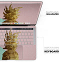 Geometric Summer Pineapple v1 - Skin Decal Wrap Kit Compatible with the Apple MacBook Pro, Pro with Touch Bar or Air (11", 12", 13", 15" & 16" - All Versions Available)