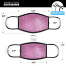 Glamorous Pink Scales - Made in USA Mouth Cover Unisex Anti-Dust Cotton Blend Reusable & Washable Face Mask with Adjustable Sizing for Adult or Child