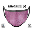 Glamorous Pink Scales - Made in USA Mouth Cover Unisex Anti-Dust Cotton Blend Reusable & Washable Face Mask with Adjustable Sizing for Adult or Child