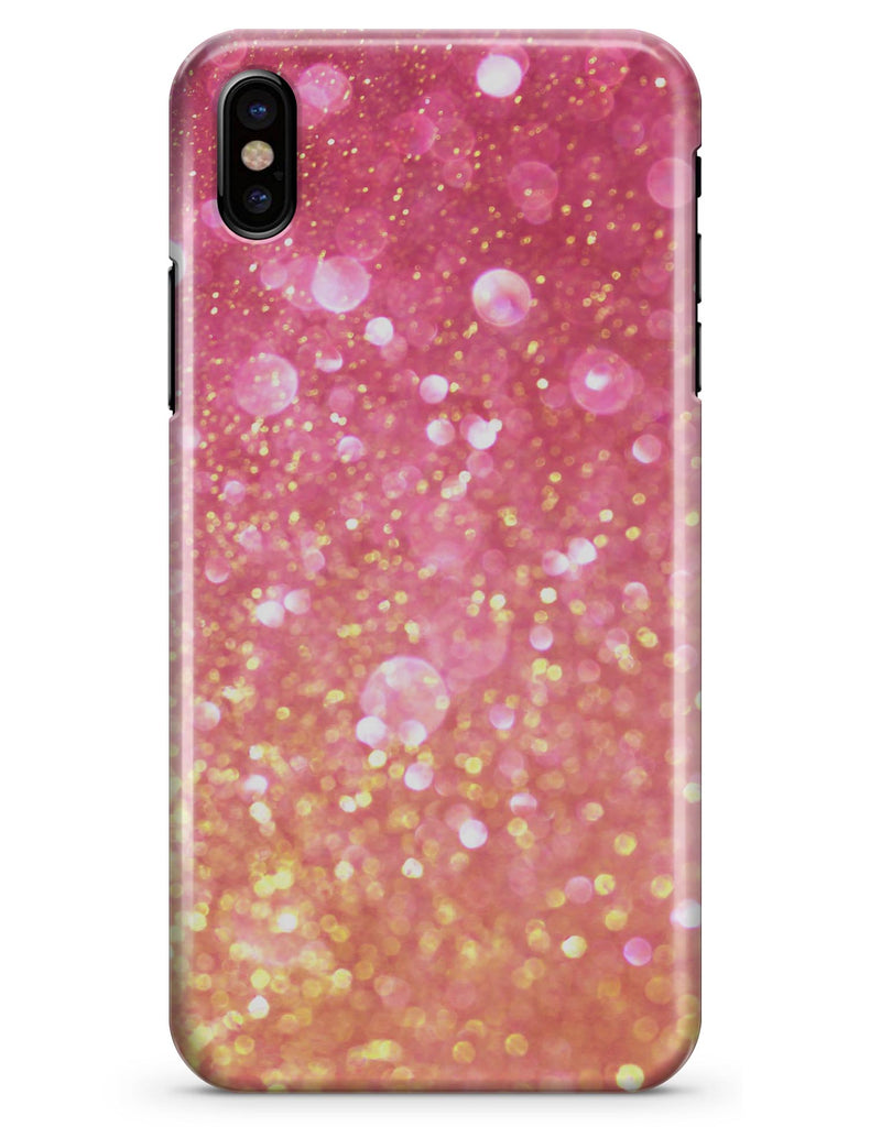 Glowing Pink and Gold Orbs of Light - iPhone X Clipit Case